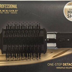 Hot Tools Pro Artist Black Gold Detachable One Step Volumizer and Hair Dryer